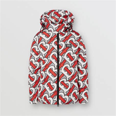 burberry monogram puffer coat|burberry puffer coat men's.